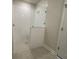 Modern bathroom with a glass-enclosed walk-in shower with white tile at 913 Dusk Dr, Summerville, SC 29486