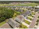 Overhead view of a community with tidy homes, green lawns, and nearby amenities, perfect for a Gathering-friendly lifestyle at 106 Sago Ct, Summerville, SC 29486