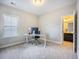 Office space with natural light, carpet, and adjacent bathroom at 106 Sago Ct, Summerville, SC 29486