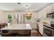 Modern kitchen with stainless steel appliances, a center island, and plenty of counter space at 1107 S Shadow Dr, Mount Pleasant, SC 29464