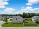 Aerial view of the back of a house with a fenced yard, patio, and hot tub at 1301 Wild Goose Trl, Summerville, SC 29483