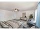 Comfortable bedroom featuring stylish furniture, a cozy rug, and serene decor at 1301 Wild Goose Trl, Summerville, SC 29483
