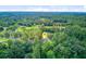 Aerial view with locator pin showing the location of a home surrounded by trees at 142 Maxwell Rd, Summerville, SC 29483