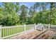 Back deck showing a view of wooded area at 142 Maxwell Rd, Summerville, SC 29483