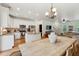 Open concept living space with dining room, kitchen and living room at 1928 Gasque St, Johns Island, SC 29455