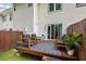 Cozy backyard deck area with comfortable seating perfect for outdoor lounging and entertaining at 201 Pine Shadow Dr, Goose Creek, SC 29445