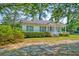 Charming single-story home with a well-manicured lawn and surrounding mature trees at 208 State St, Walterboro, SC 29488