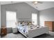 Main bedroom featuring vaulted ceiling, neutral decor and carpet at 213 Avonshire Dr, Summerville, SC 29483
