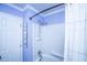 Full bath featuring new shower head, white fixtures, and natural light at 215 Bramblewood Dr, Summerville, SC 29485