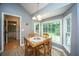 Cozy breakfast nook featuring bright windows and charming tile table top at 215 Bramblewood Dr, Summerville, SC 29485