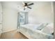 Cozy bedroom featuring a ceiling fan and natural light streaming through the window at 224 Wappoo Trace Ln, Summerville, SC 29486