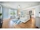 Bright living room with hardwood floors and open concept design at 224 Wappoo Trace Ln, Summerville, SC 29486
