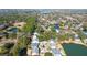 Scenic aerial view of a lakefront community, showing homes with lush landscaping and tranquil ponds at 2257 Magnolia Meadows Dr, Mount Pleasant, SC 29464