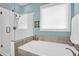 Bathroom with a glass-enclosed shower and a whirlpool tub at 2257 Magnolia Meadows Dr, Mount Pleasant, SC 29464