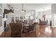 Spacious living room with hardwood floors, fireplace, and open floor plan at 2257 Magnolia Meadows Dr, Mount Pleasant, SC 29464