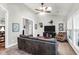 Spacious living room features comfortable furniture and a neutral color palette at 2257 Magnolia Meadows Dr, Mount Pleasant, SC 29464