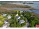 Overhead view of 2293 Beckenham Dr showcasing its tranquil setting near the Wando River at 2293 Beckenham Dr, Mount Pleasant, SC 29466