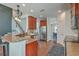 Spacious kitchen with granite countertops, stainless steel appliances, wood cabinets and open to living areas at 240 Mayfield Dr, Goose Creek, SC 29445