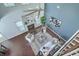 A birds-eye view into the home's stylish and modern living room at 240 Mayfield Dr, Goose Creek, SC 29445