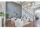 Open-concept living room with a view of the staircase at 240 Mayfield Dr, Goose Creek, SC 29445