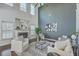 Bright and airy living room with tall ceilings and stylish decor at 240 Mayfield Dr, Goose Creek, SC 29445