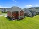 Aerial view of the home's backyard, perfect for outdoor activities and gatherings at 255 Saxony Loop, Summerville, SC 29486