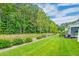 Lush backyard with manicured lawn, green trees and landscaping offering privacy and outdoor enjoyment at 2582 Kingsfield St, Mount Pleasant, SC 29466