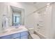 Clean bathroom features a vanity, sink, and a shower-tub combination at 2710 Mcfadden Way, Johns Island, SC 29455