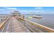 Waterfront community dock and gazebo with boat slips and scenic water views under a partly cloudy sky at 2710 Mcfadden Way, Johns Island, SC 29455