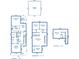 Detailed floor plan showcasing the layout of all three floors of the home at 2710 Mcfadden Way, Johns Island, SC 29455