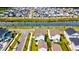 Aerial view of the community featuring a waterway, landscaping, and neighborhood homes at 312 Clearpath Dr, Summerville, SC 29486