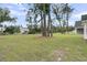 Large backyard, perfect for outdoor activities, featuring green grass and scattered trees at 3214 Pinewood Dr, Ladson, SC 29456