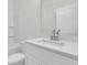Bright white bathroom featuring a sleek vanity with modern fixtures and a bathtub at 3214 Pinewood Dr, Ladson, SC 29456