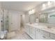 Beautiful bathroom with double sinks, and a glass-enclosed shower at 4007 Oxeye, Johns Island, SC 29455