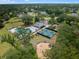 An aerial shot of the community's pool, tennis courts, and playground, highlighting the attractive recreational spaces at 4007 Oxeye, Johns Island, SC 29455
