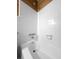 Bright bathroom tub and shower combo with white tile at 411 Dogwood Circle, Summerville, SC 29485