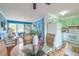 Open-concept layout connects the dining area and kitchen, enhancing flow and functionality in this charming home at 444 Clarine Dr, Goose Creek, SC 29445