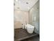 Modern bathroom showcasing a freestanding bathtub, stylish tiles, and a glass-enclosed shower area at 4620 O'Hear Ave, North Charleston, SC 29405