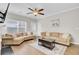 Comfortable living room with a ceiling fan, and neutral decor at 469 Hainsworth Dr, Charleston, SC 29414