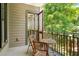 Cozy balcony with seating and a view of the surrounding nature at 6002 Green Dolphin Way, Kiawah Island, SC 29455