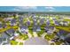Community aerial view showcasing the neighborhood layout and streetscape in a residential area at 627 Macintyre Cir, Summerville, SC 29486