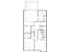 Floor plan highlighting bedroom, bathroom and closet space in a modern home design at 810 Curved Creek Ct, James Island, SC 29412