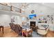 Spacious living room with high ceilings, fireplace, and comfortable seating area at 8605 Refuge Point Cir, North Charleston, SC 29420