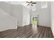 Bright living room features vinyl flooring and a view of the lake at 9712 Transplanter Cir, Ladson, SC 29456