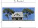 Architectural rendering of a home's exterior showing the roofline, window locations, and porch at St, Saint George, SC 29477