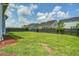 Lush backyard enclosed by a dark fence, providing a private and spacious outdoor area for recreation and relaxation at 111 Medford St, Summerville, SC 29486