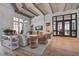 Inviting common area with shiplap walls, wood beams, and stylish seating arrangements at 111 Medford St, Summerville, SC 29486