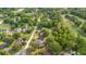 Overhead view of the home in a lush residential area, surrounded by mature trees, near a golf course at 1119 Bruton Blvd, Moncks Corner, SC 29461