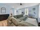 Comfortable living room featuring a plush sectional and modern decor at 119 White Picket Ln, Summerville, SC 29483