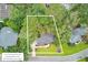 Aerial view of a property lot surrounded by mature trees at 1200 Out Of Bounds Dr, Summerville, SC 29485